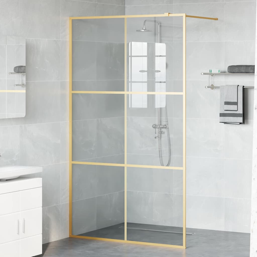 Zid za walk-in tuš Zlatno 115 x 195 cm Staklo otporno na udarce