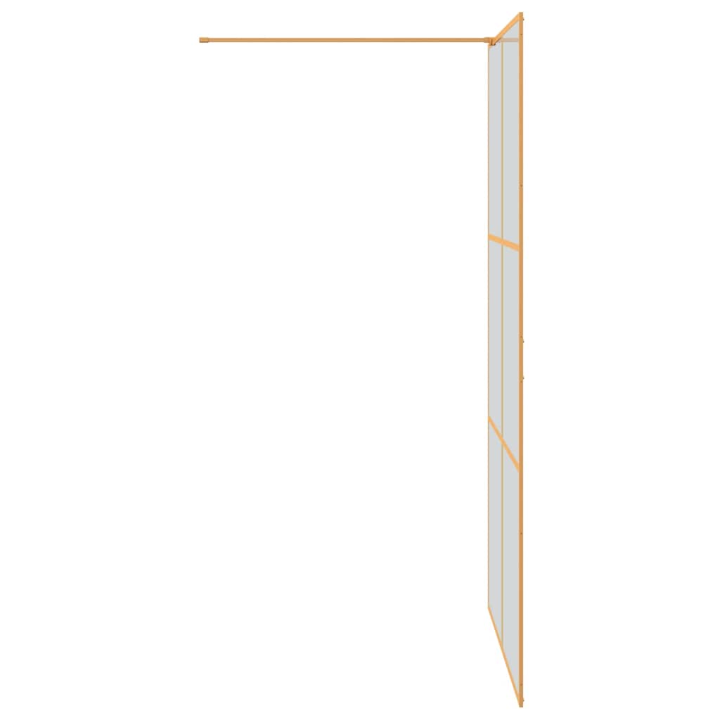 Zid za walk-in tuš Zlatno 115 x 195 cm Staklo otporno na udarce
