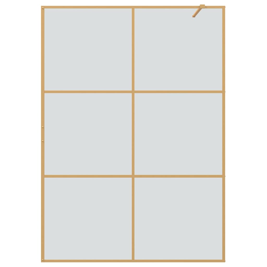 Zid za walk-in tuš Zlatno 140 x 195 cm Staklo otporno na udarce