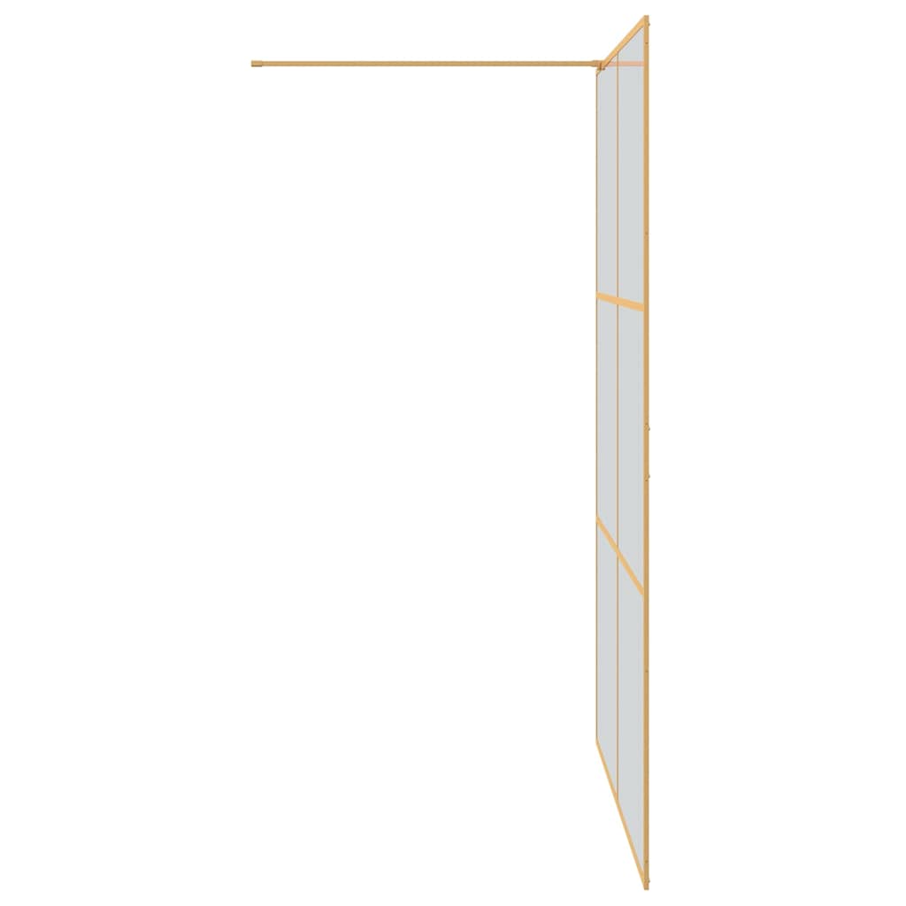 Zid za walk-in tuš Zlatno 140 x 195 cm Staklo otporno na udarce
