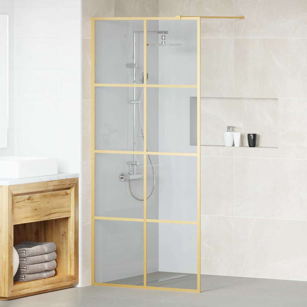Zid za walk-in tuš Zlatno 90 x 195 cm Staklo otporno na udarce