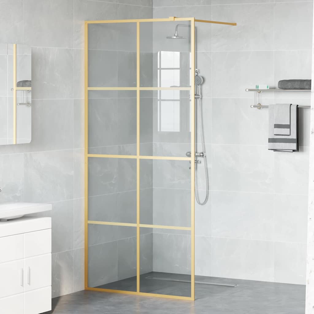 Zid za walk-in tuš Zlatno 90 x 195 cm Staklo otporno na udarce