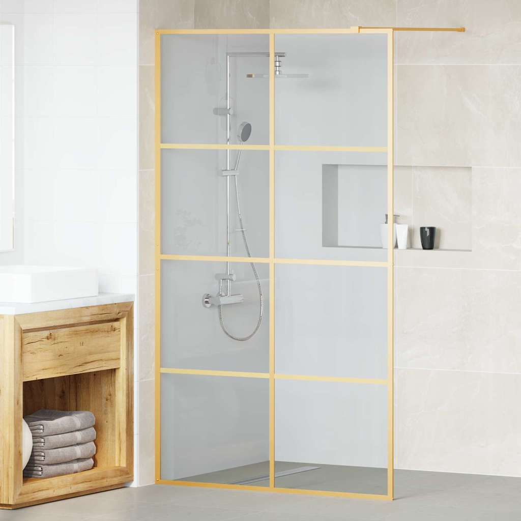Zid za walk-in tuš Zlatno 115 x 195 cm Staklo otporno na udarce