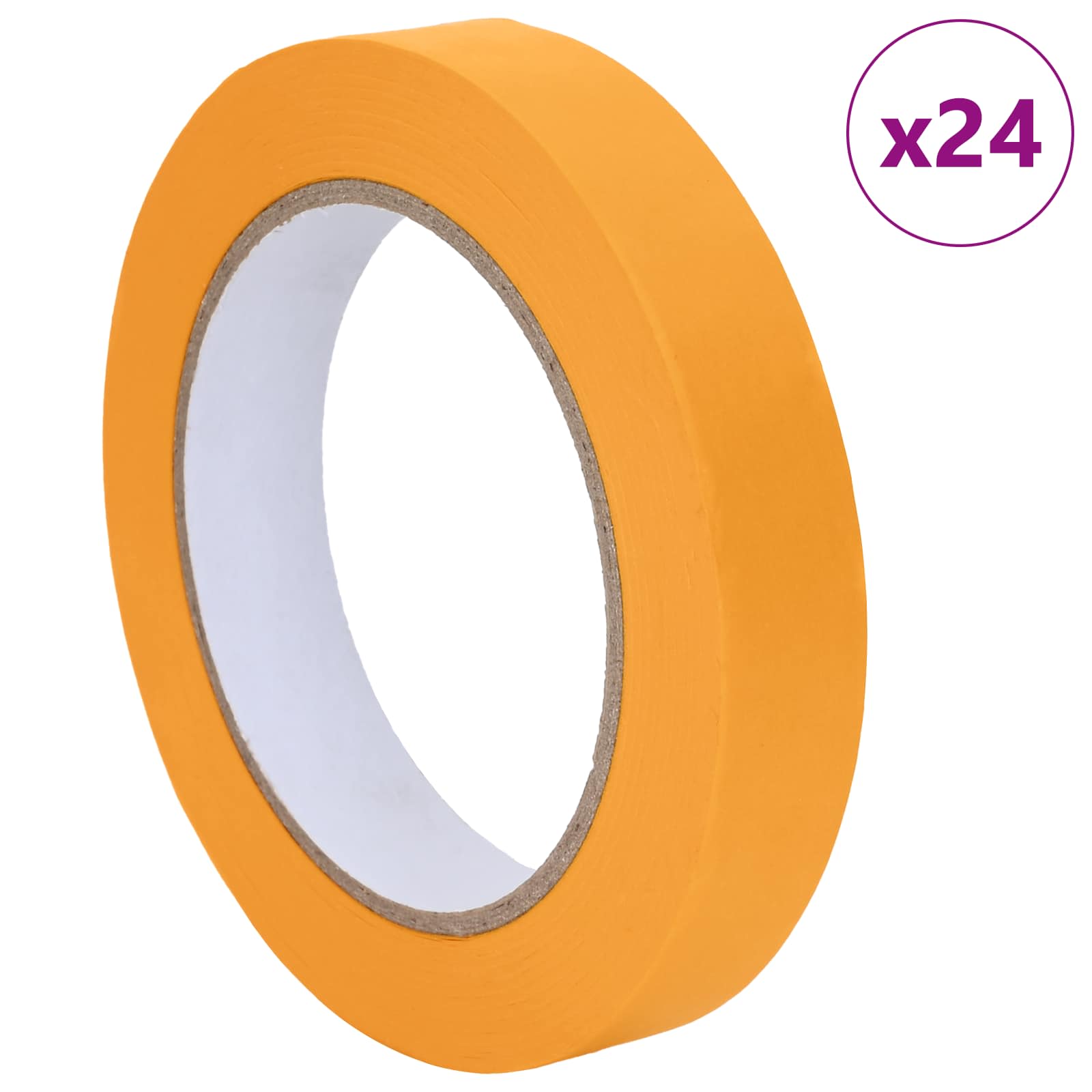 Trake za maskiranje slikara 24 pcs Žuta 19mm x 50m Papir