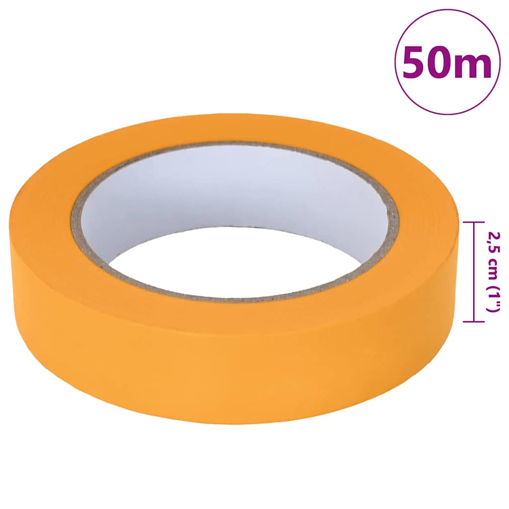 Trake za maskiranje slikara 50 pcs Žuta 25mm x 50m Papir