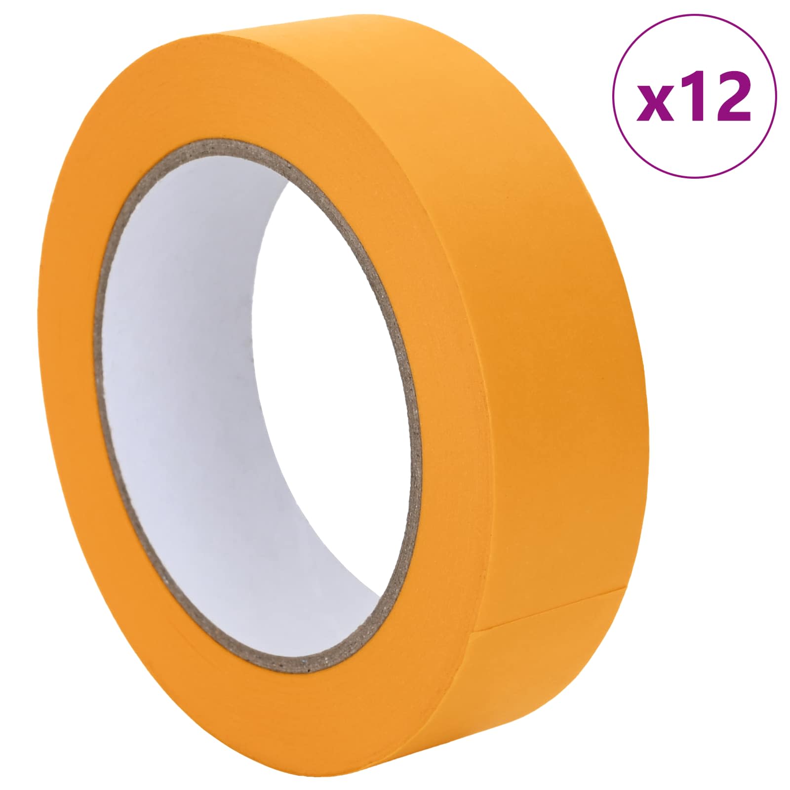 Trake za maskiranje slikara 12 pcs Žuta 30mm x 50m Papir