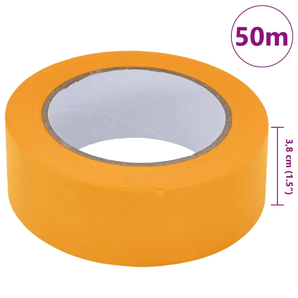 Trake za maskiranje slikara 24 pcs Žuta 38mm x 50m Papir