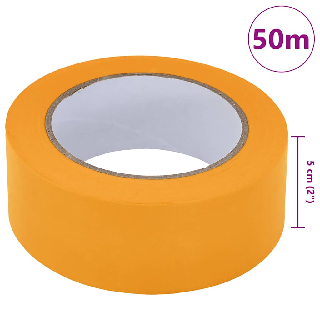 Trake za maskiranje slikara 50 pcs Žuta 50mm x 50m Papir