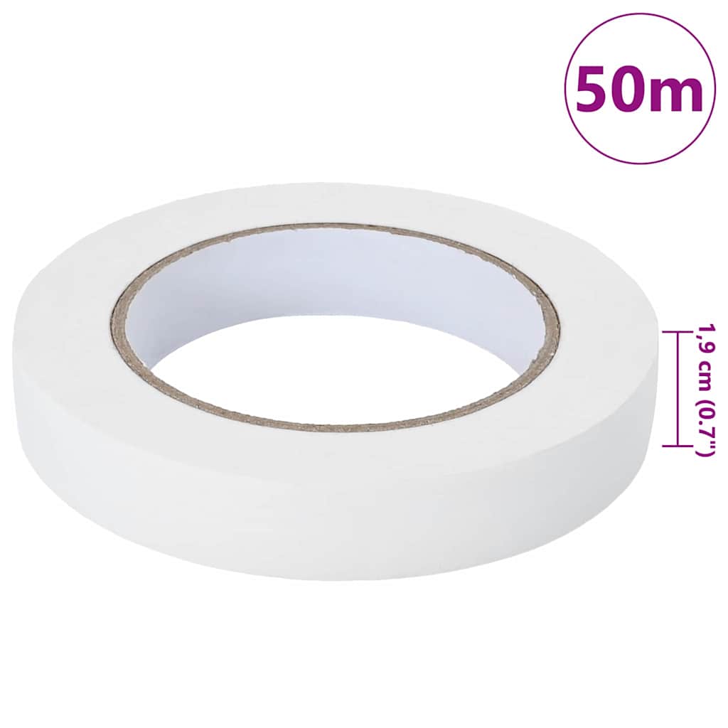 Trake za maskiranje slikara 50 pcs Bijelo 19mm x 50m Papir