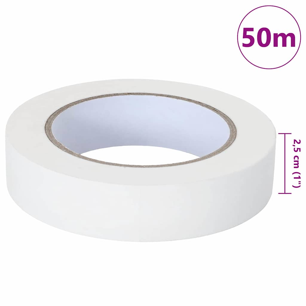 Trake za maskiranje slikara 12 pcs Bijelo 25mm x 50m Papir