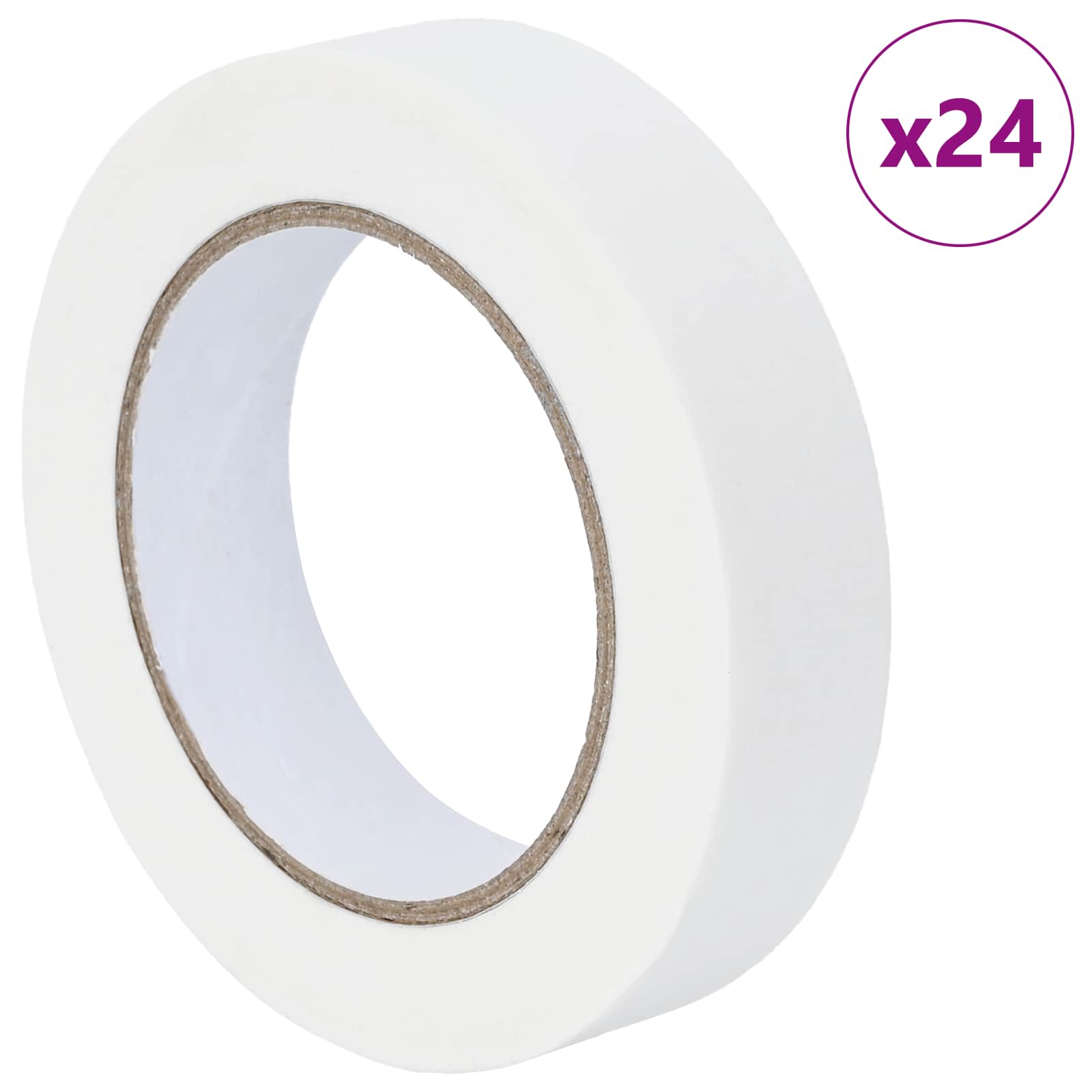 Trake za maskiranje slikara 24 pcs Bijelo 25mm x 50m Papir