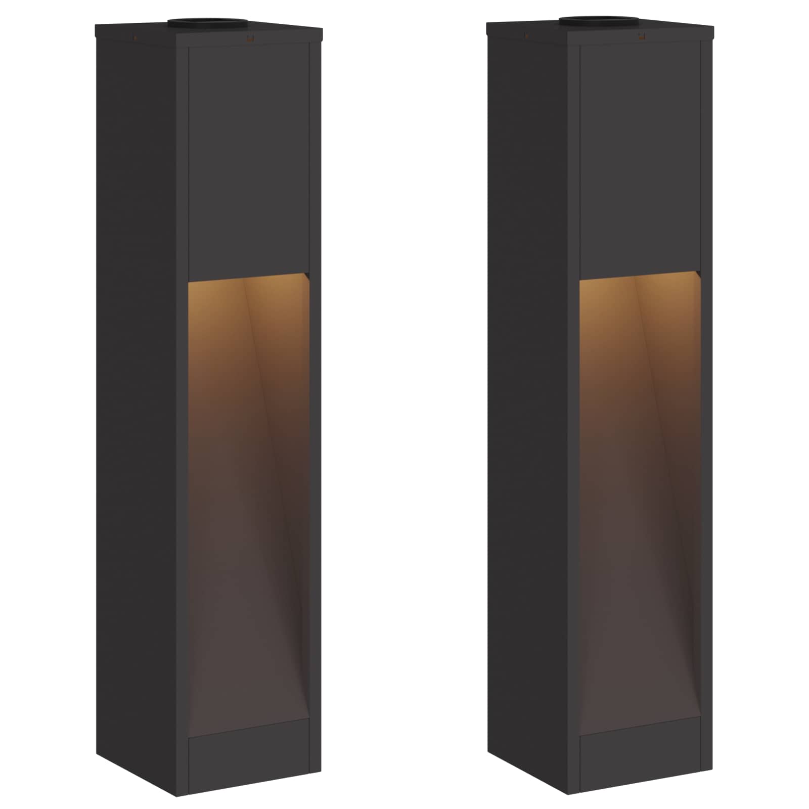 Solarna LED svjetiljka za stazu 2 pcs Crna