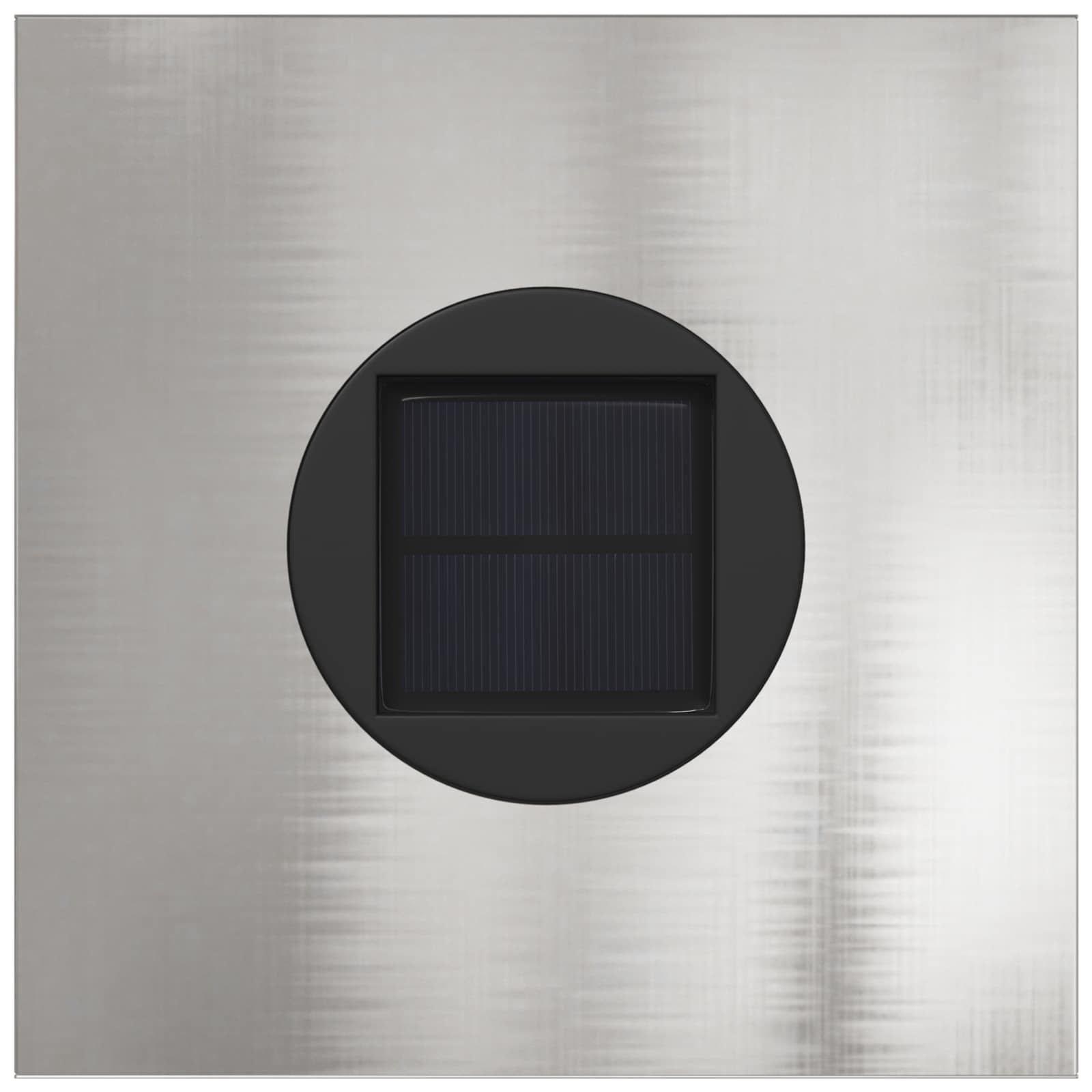 Solarna LED svjetlost za stazu 2 pcs Srebrno Nehrđajući čelik