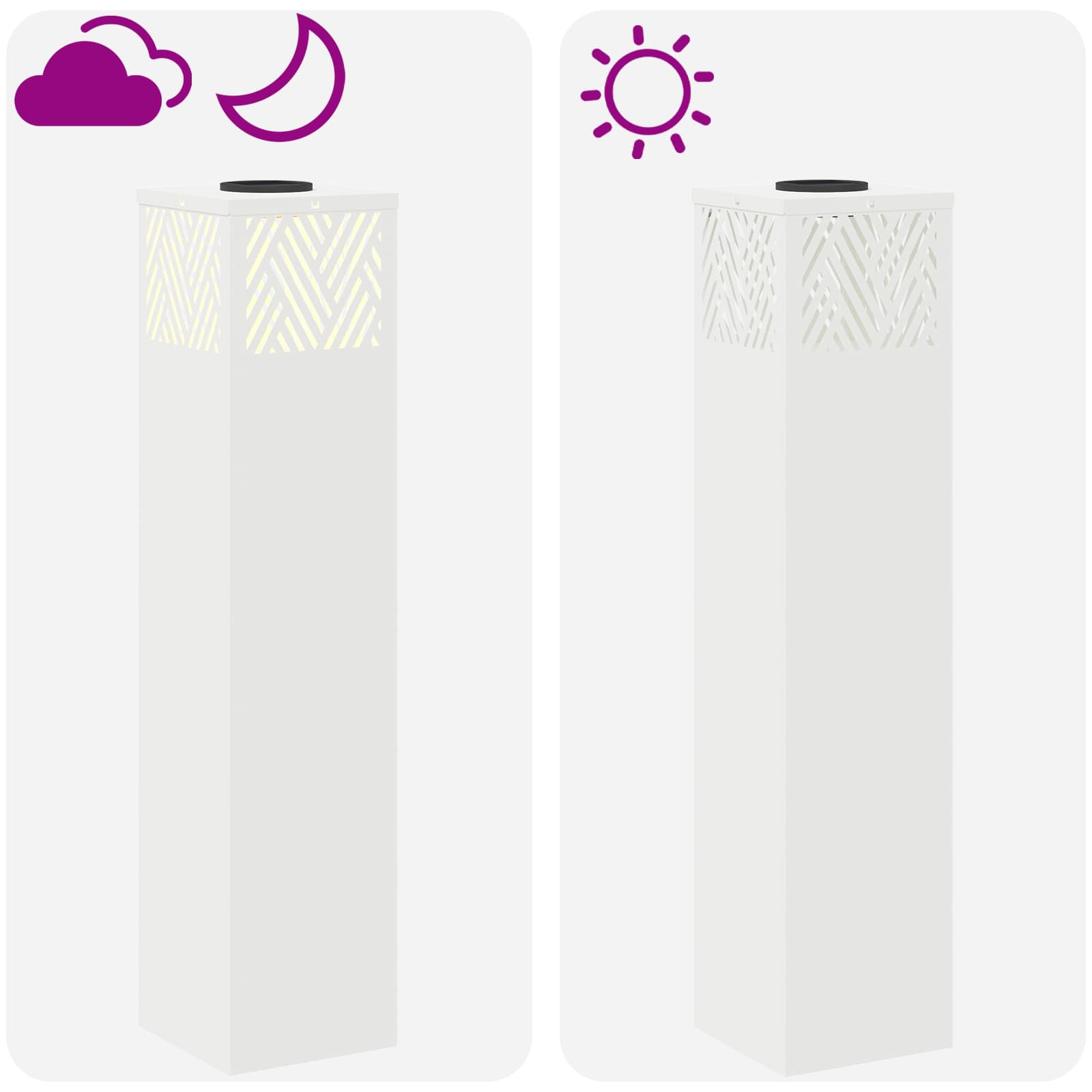 Solarna LED svjetlost za stazu 2 pcs Bijelo