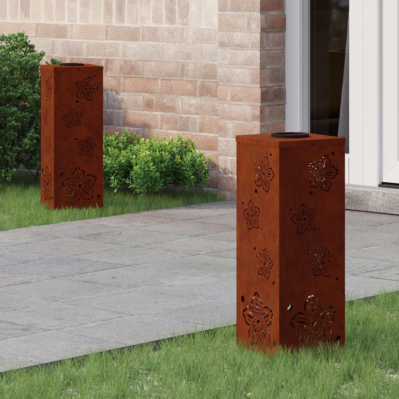 Solarna LED svjetlost za stazu 2 pcs Rđa