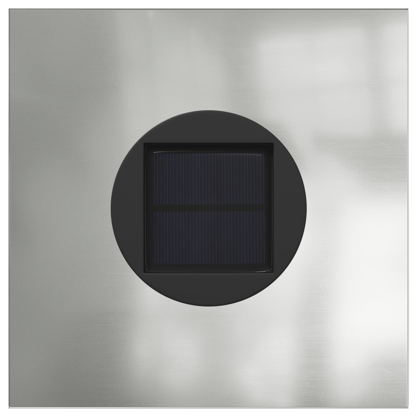 Solarna LED svjetlost za stazu 2 pcs Srebrno Cinkani čelik