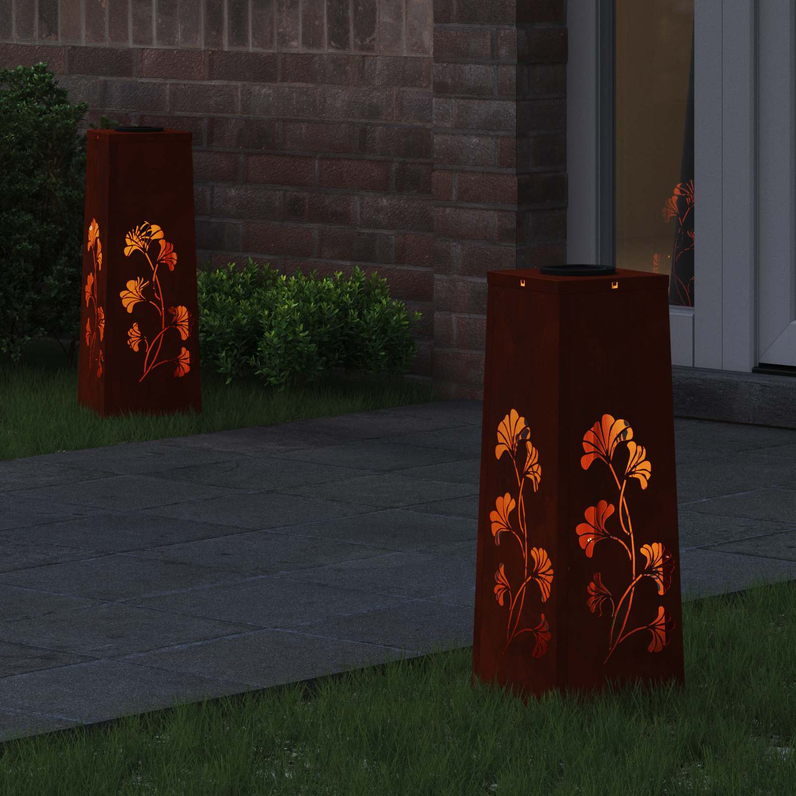 Solarna LED svjetlost za stazu 2 pcs Rđa