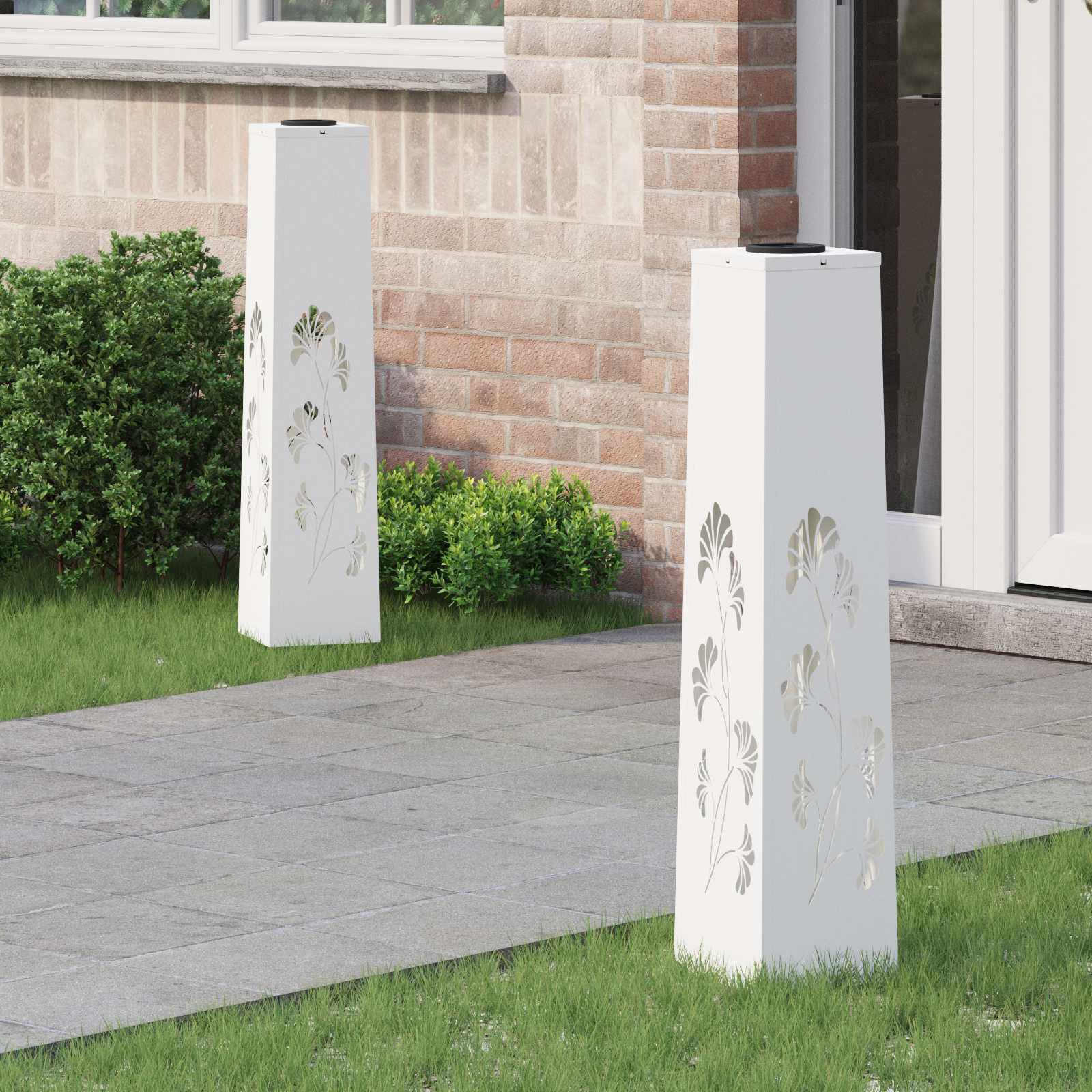 Solarna LED svjetlost za stazu 2 pcs Bijelo