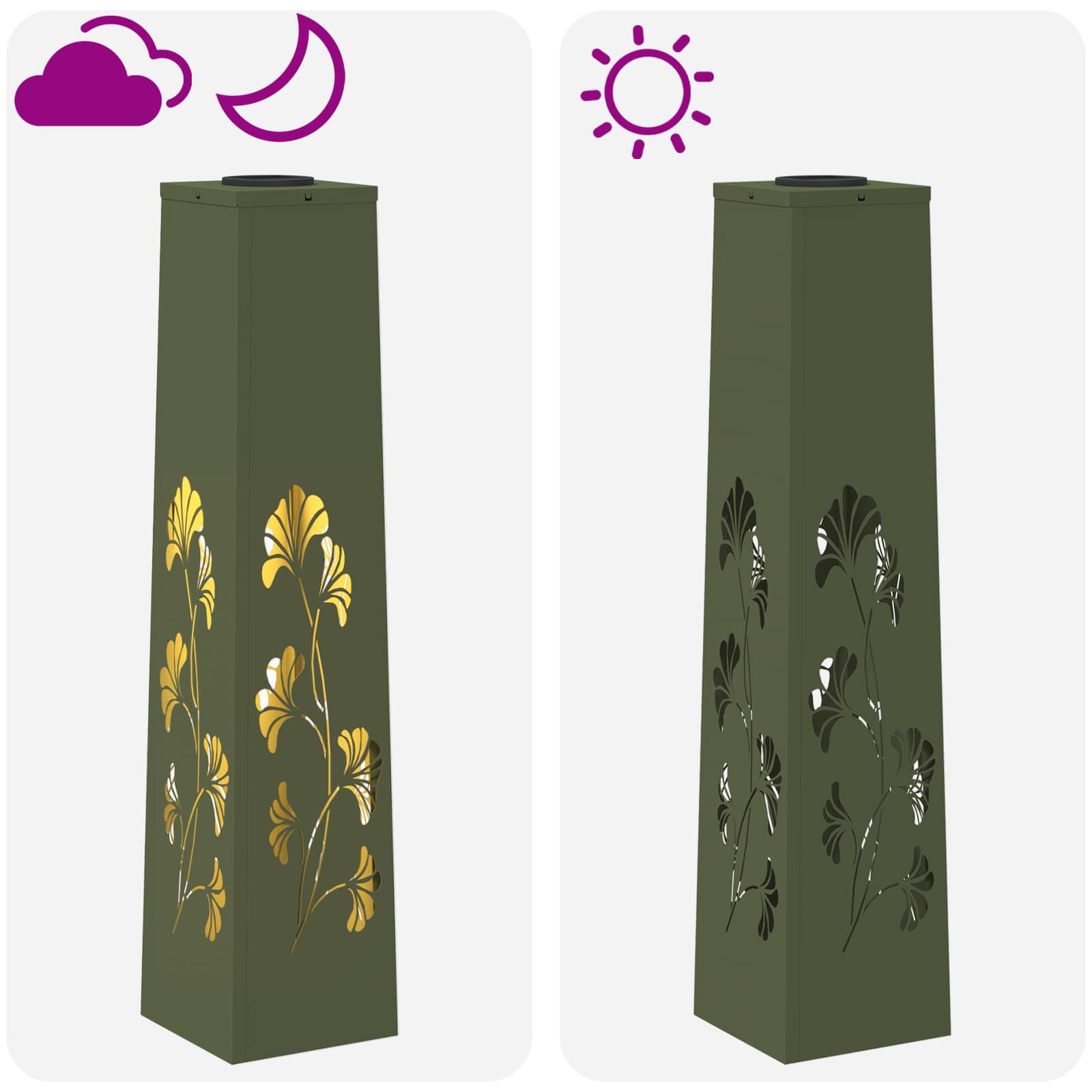 Solarna LED svjetlost za stazu 2 pcs Maslinasto zelena