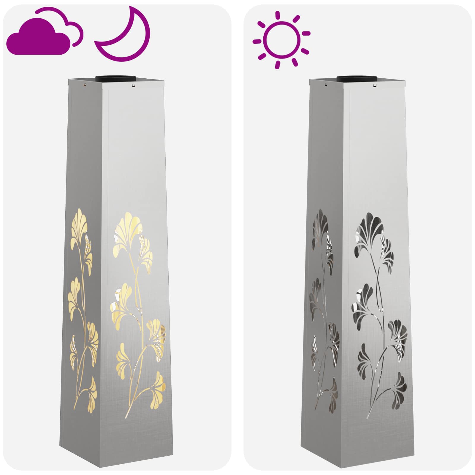 Solarna LED svjetlost za stazu 2 pcs Srebrno Nehrđajući čelik