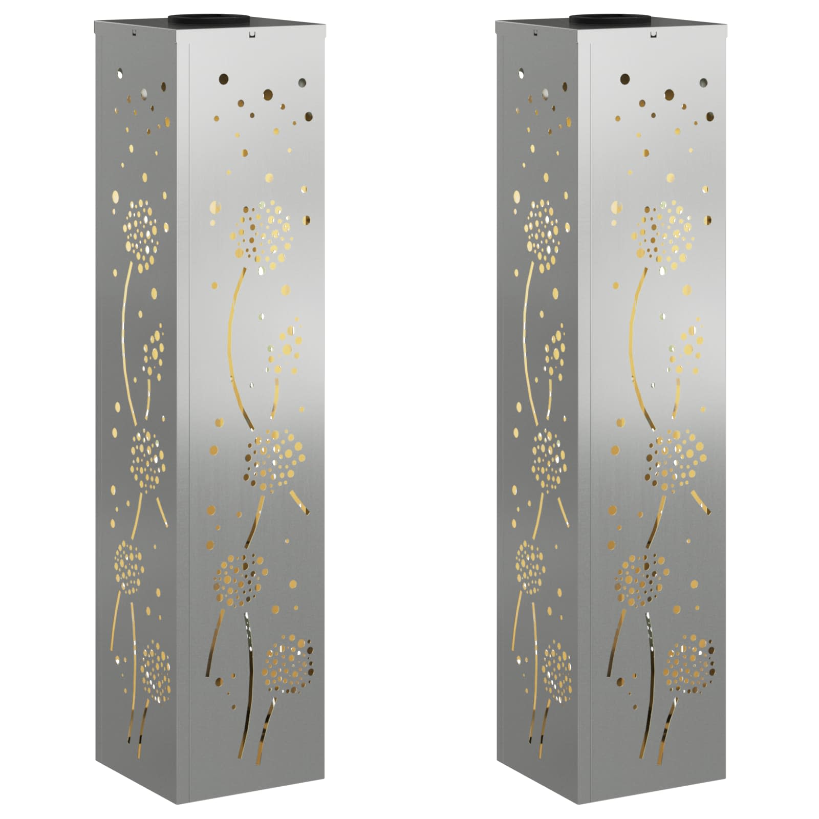 Solarna LED svjetlost za stazu 2 pcs Rđa Galvanizirano