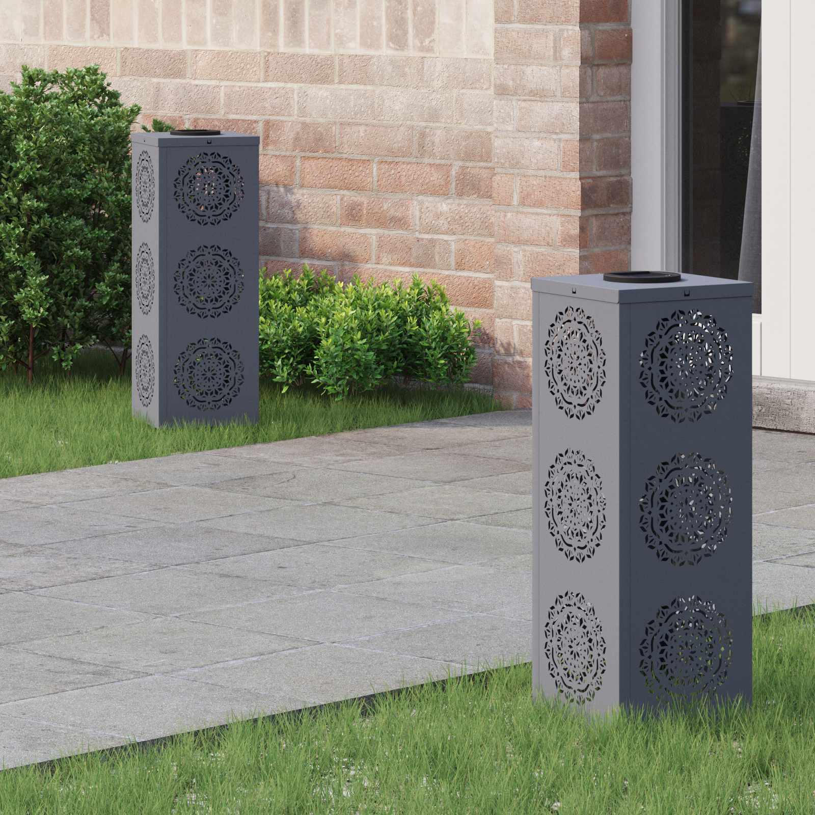 Solarna LED svjetlost za stazu 2 pcs Antracit