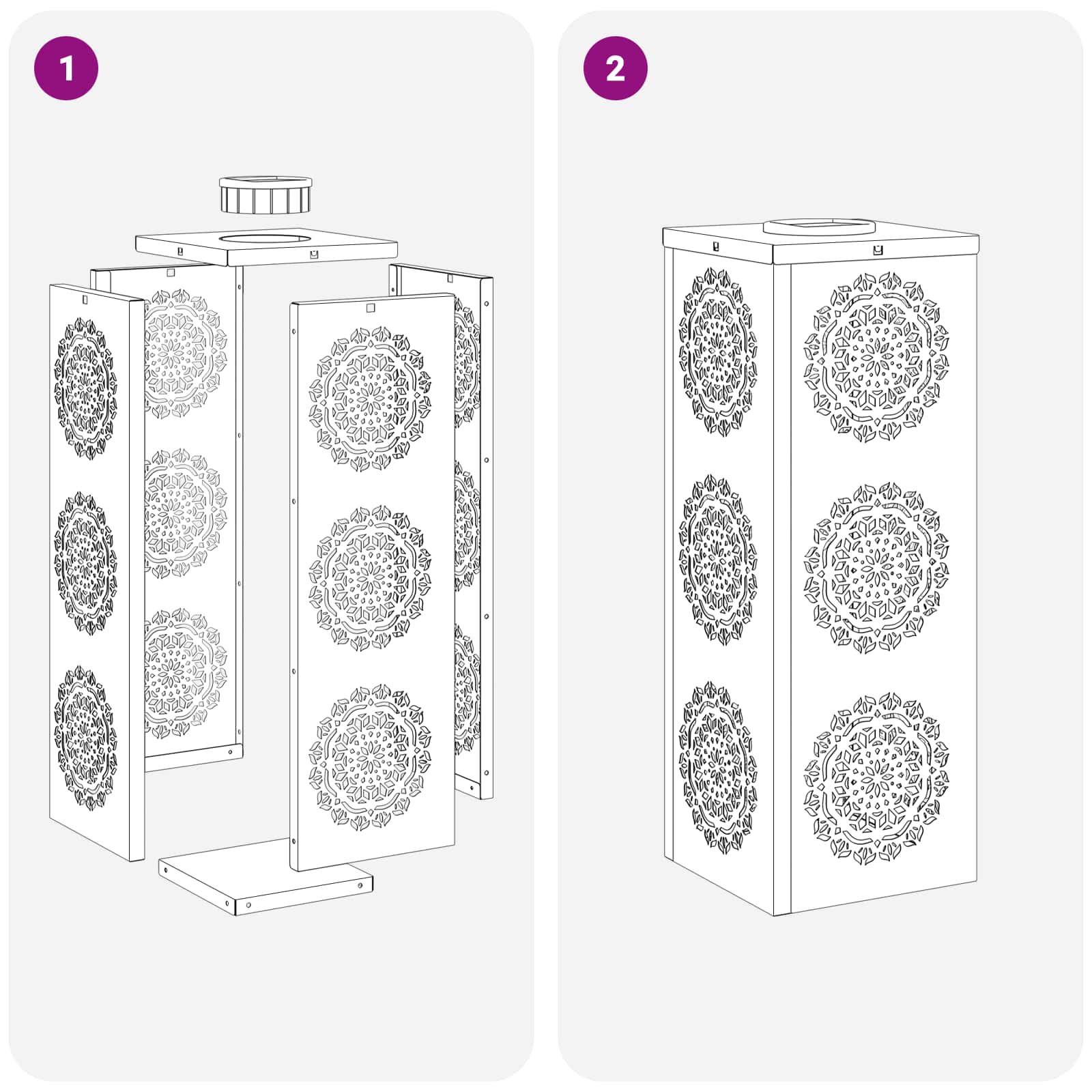 Solarna LED svjetlost za stazu 2 pcs Srebrno Nehrđajući čelik