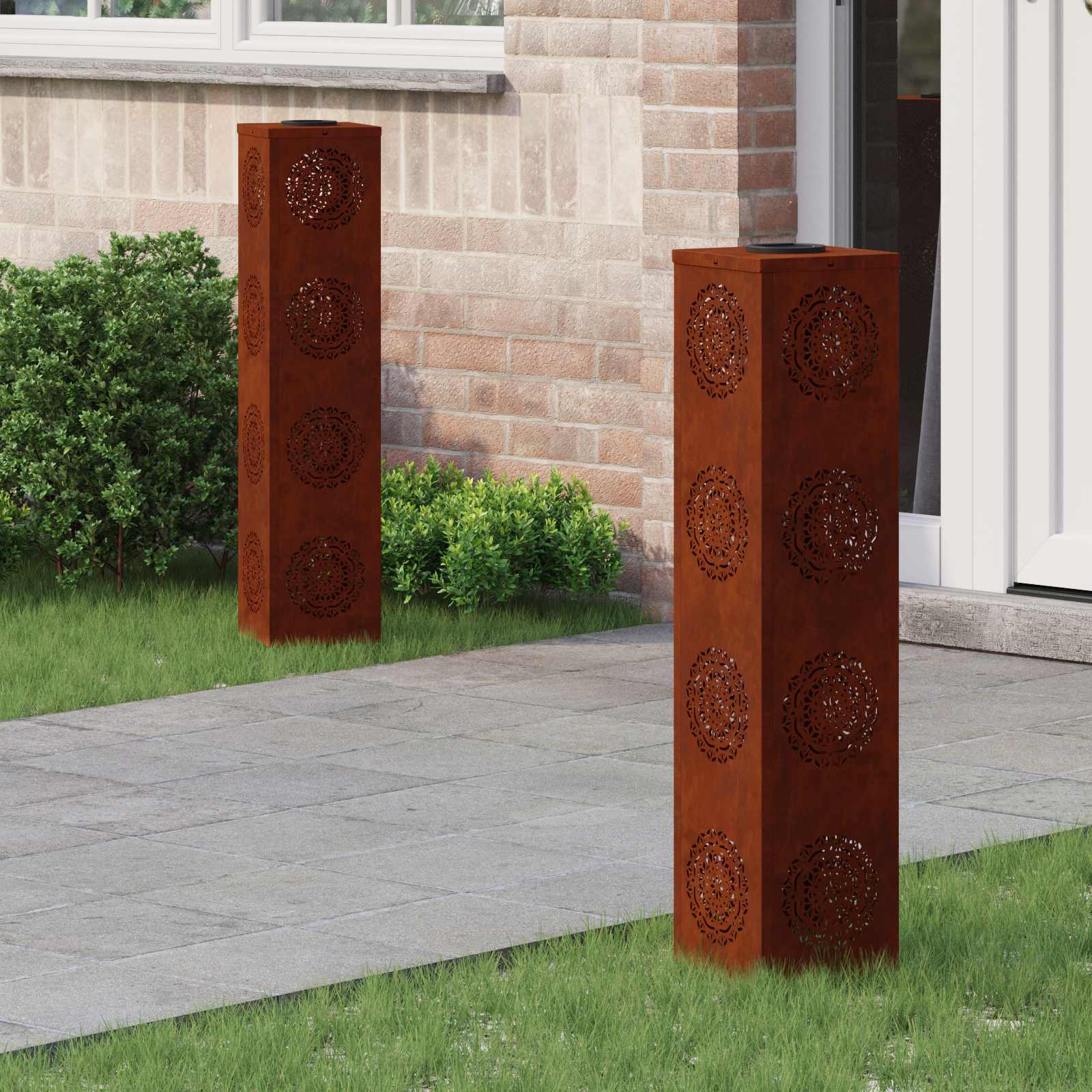 Solarna LED svjetlost za stazu 2 pcs Rđa