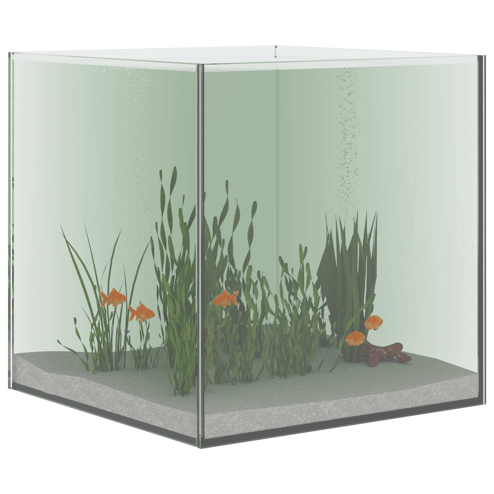 Akvarij s pohranom *Transparent*an 30 x 30 x 30 cm Stakl