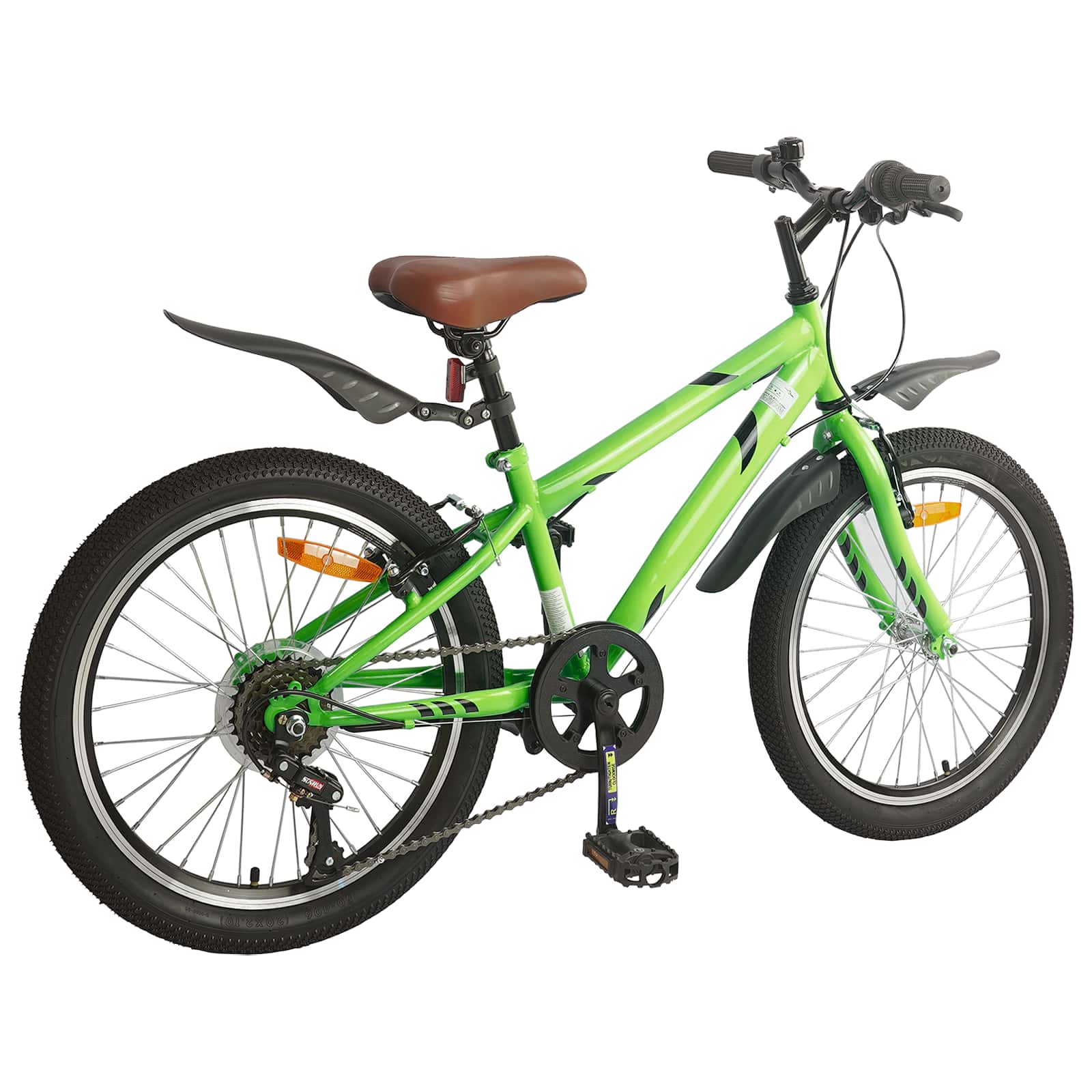 Dječji Bicikl 20 Inča 6-Speed za djecu od 6 do 11 godina Zelena