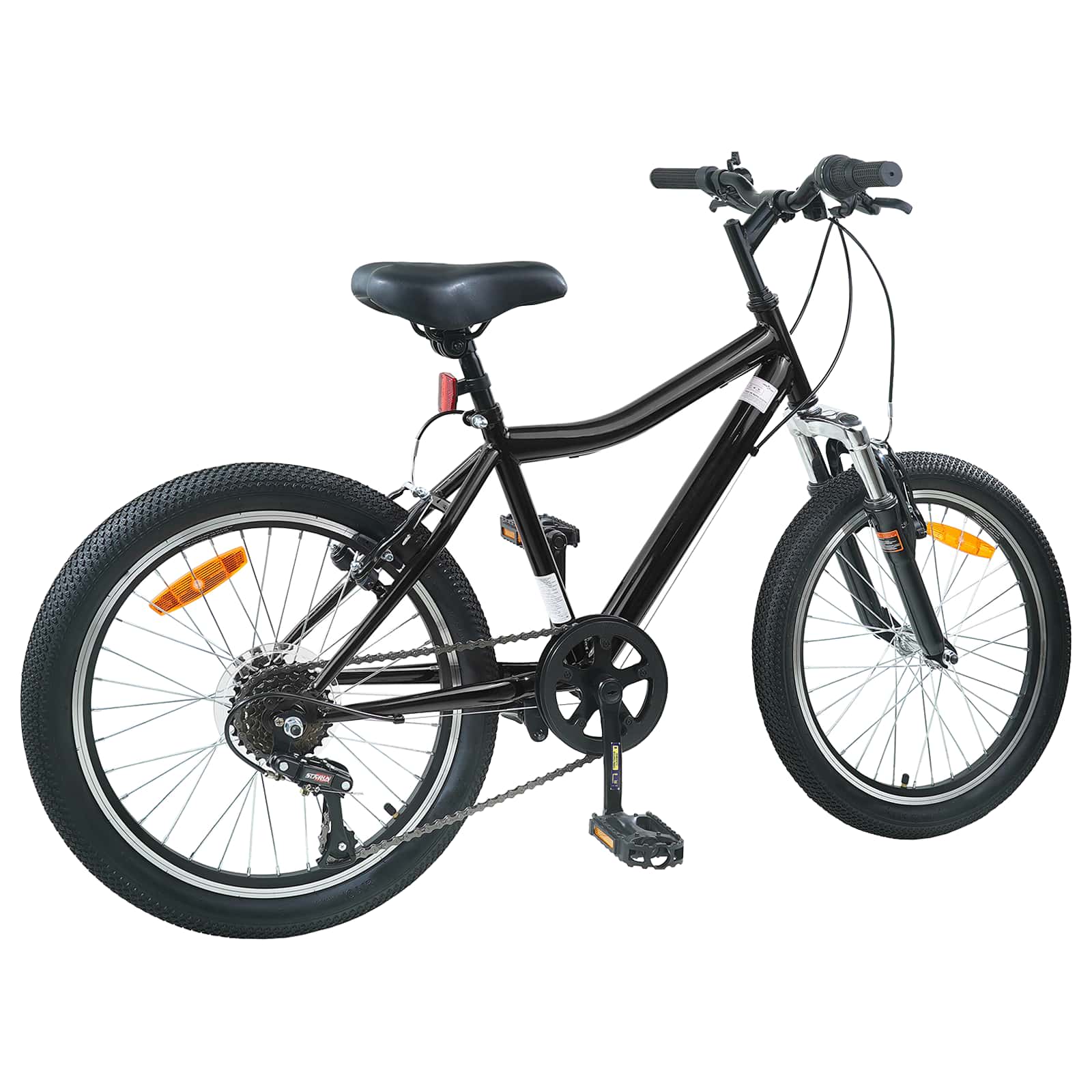 Dječji Bicikl 24 Inča 6-Speed za djecu od 8 do 12 godina Crna