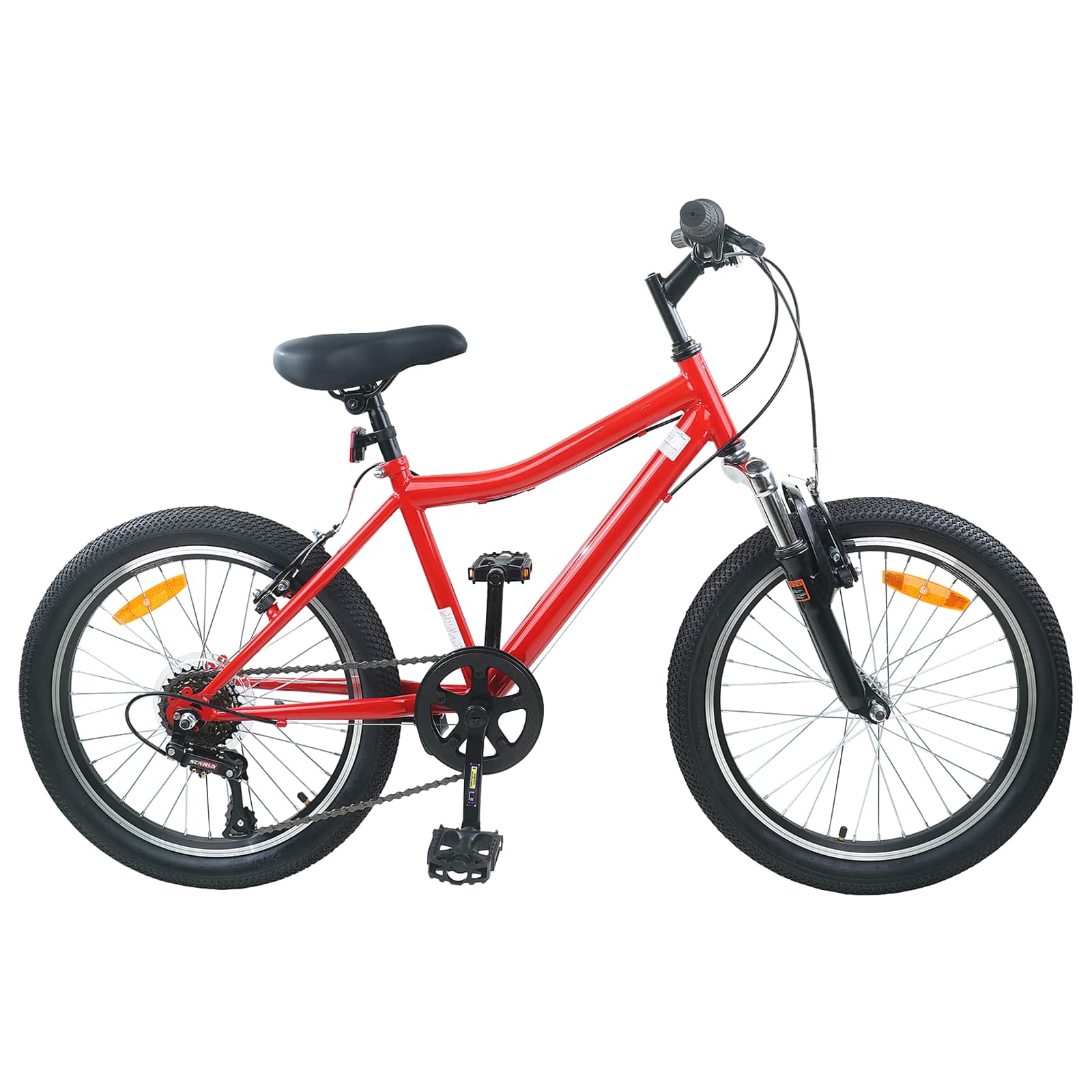 Dječji Bicikl 24 Inča 6-Speed za djecu od 8 do 12 godina Crvena