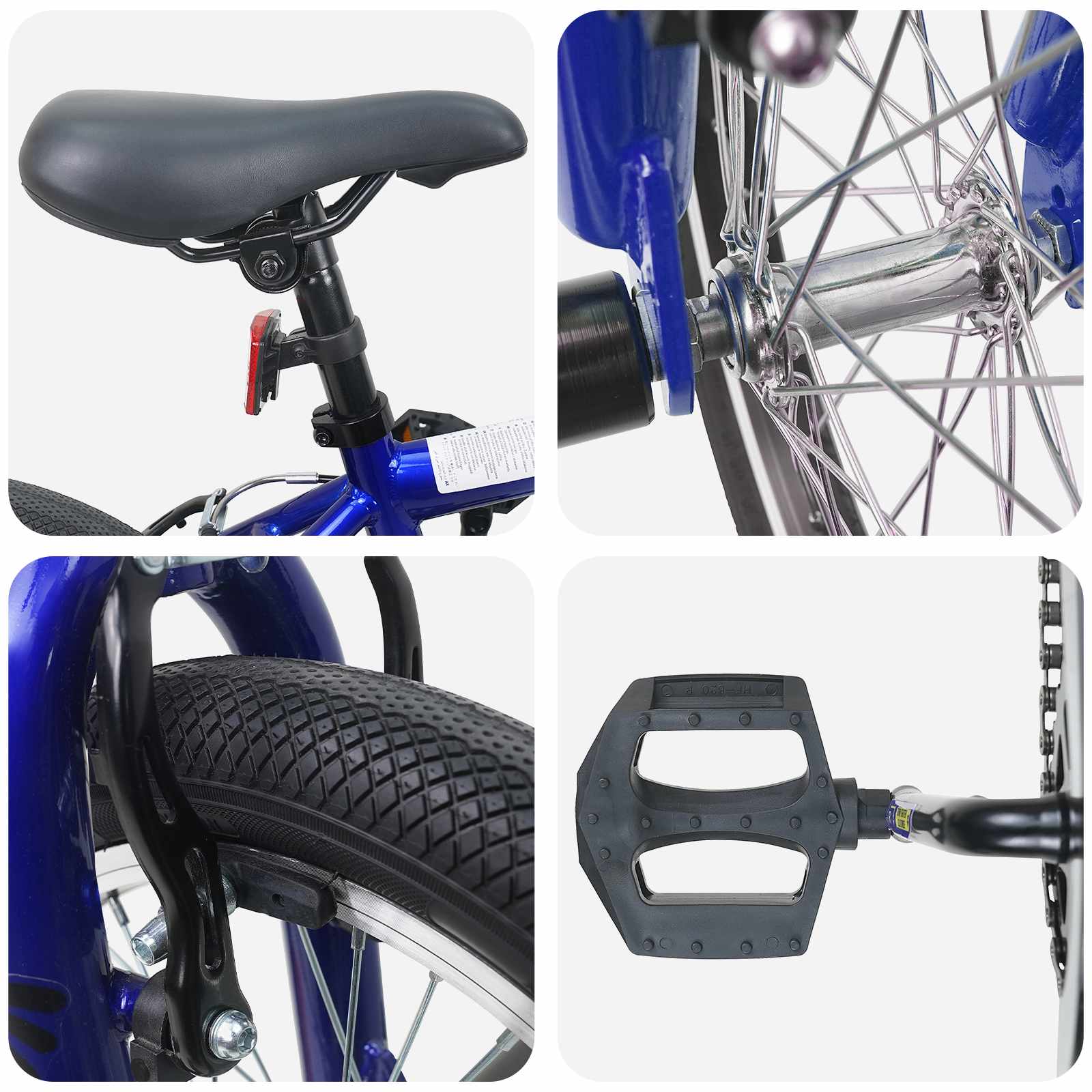 BMX Bicikl 16 Inča za 5-8 godina Tamno plava