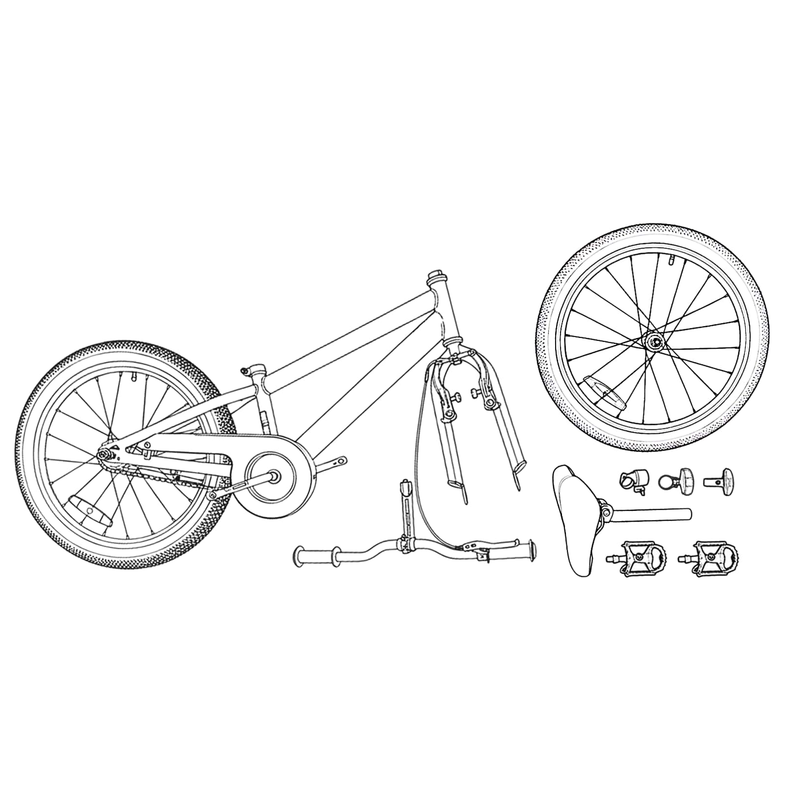 BMX Bicikl 18 Inča za djecu od 7 do 10 godina Tamno plava