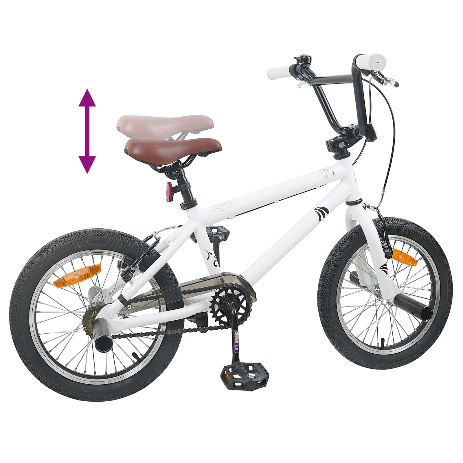 BMX Bicikl 20 Inča za osobe starije od 9 godina Bijela