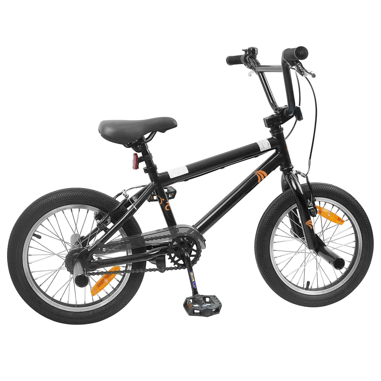 BMX Bicikl 18 Inča za djecu od 7 do 10 godina Crna