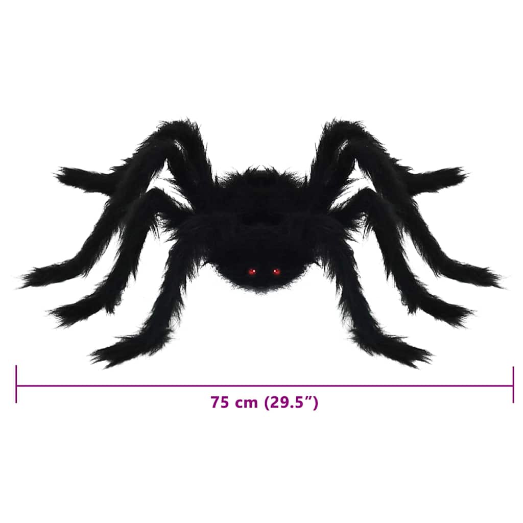 Halloween Pauk Dekoracija 6 pcs Crna 75 cm Poliester i čelik