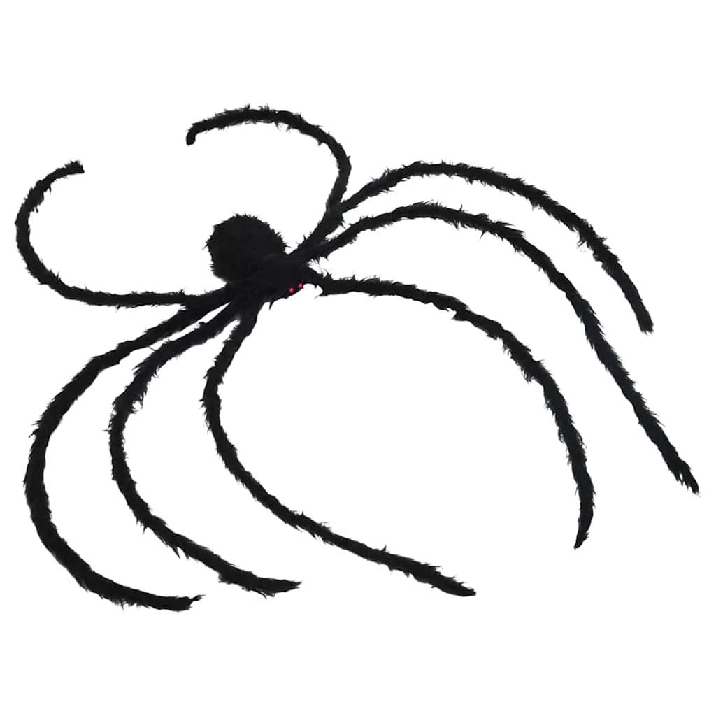 Halloween ukrašavanje pauka s mrežama 2 pcs Crno i bijelo