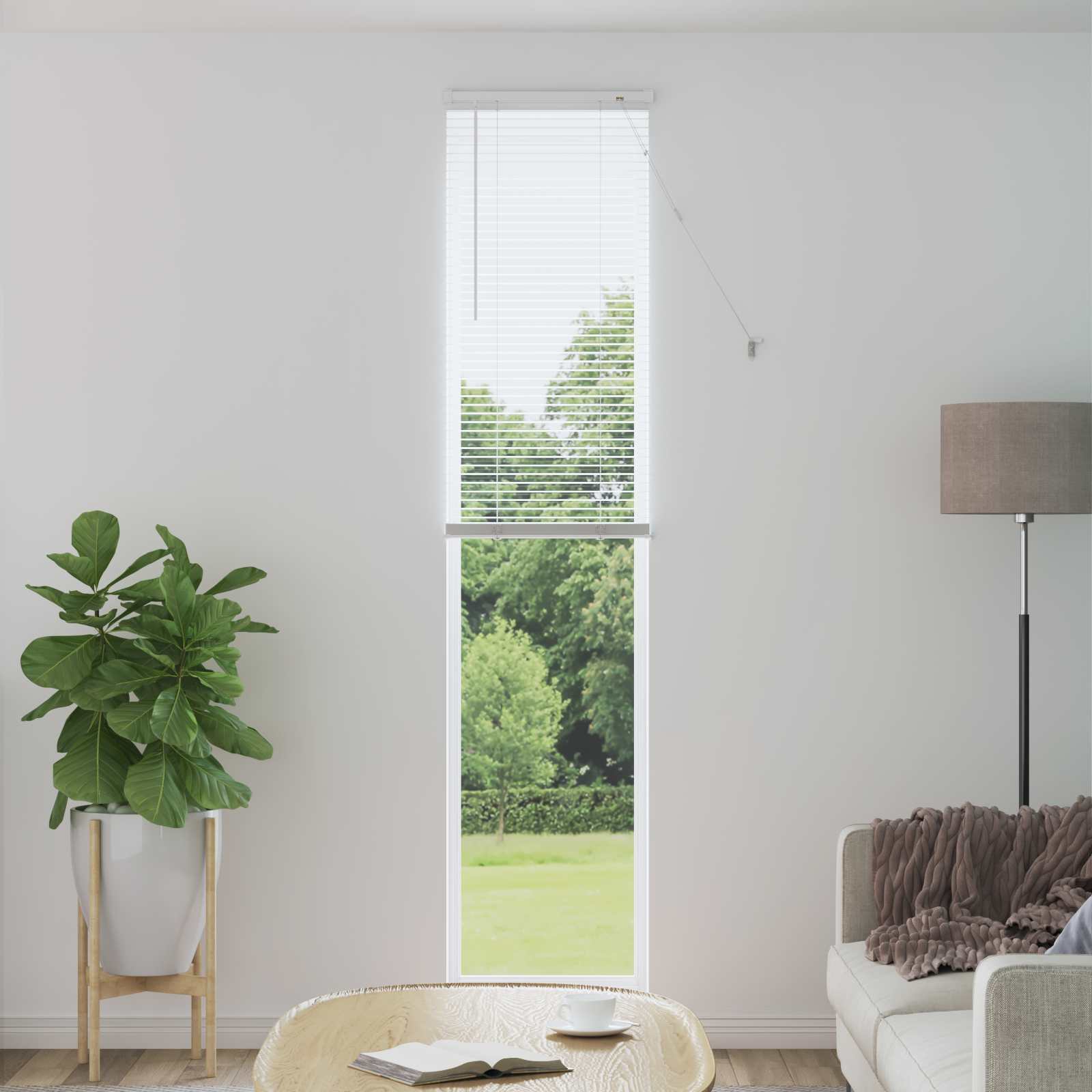 Venecijanska roleta Bijeli 213 x 60 cm PVC