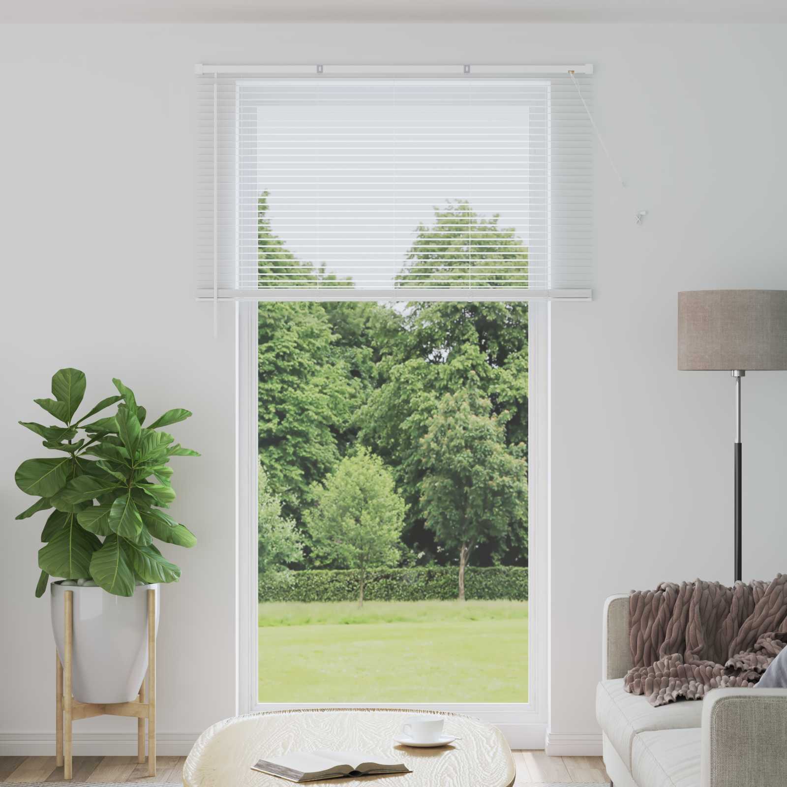 Venecijanska roleta Bijeli 213 x 140 cm PVC