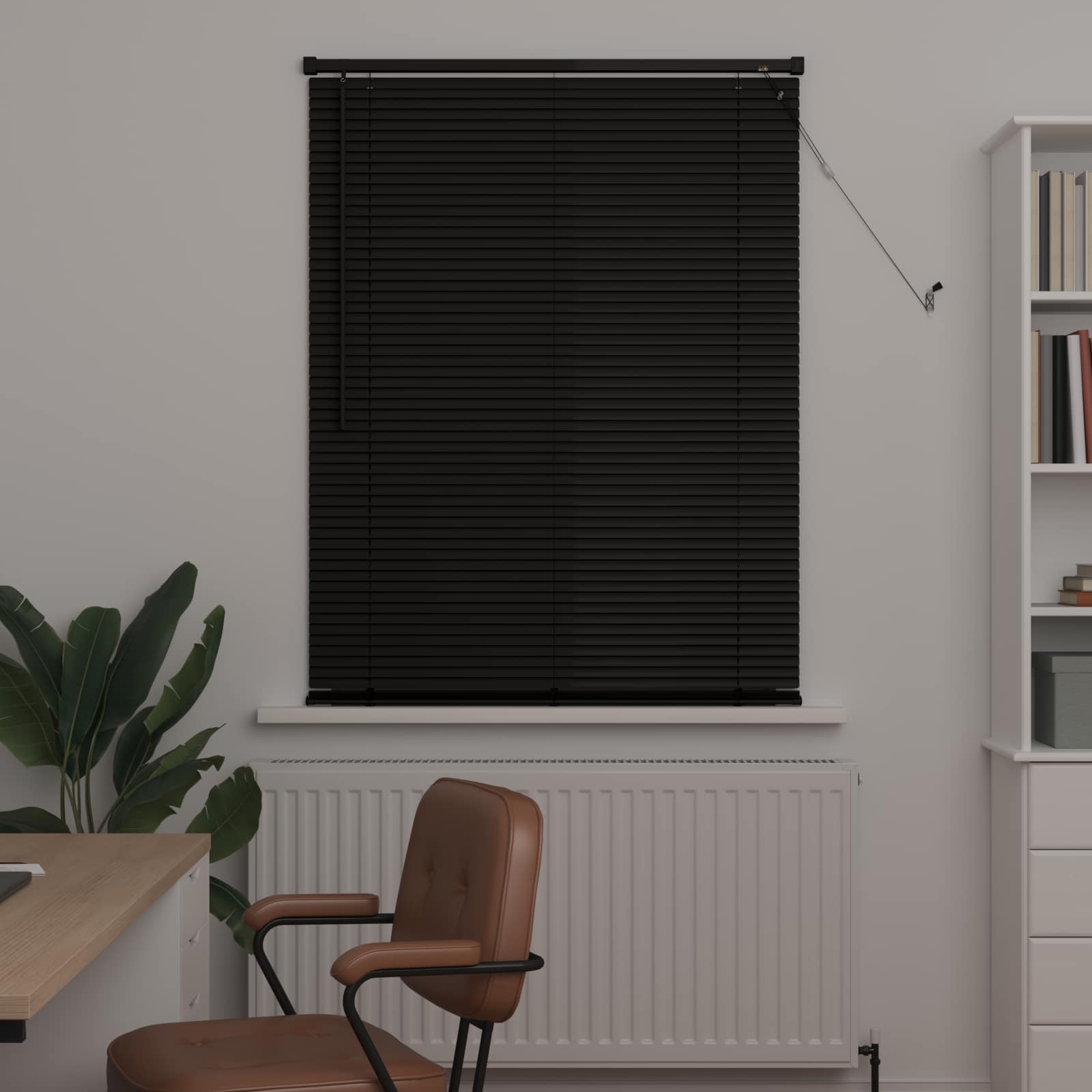 Venecijanska roleta Crna 150 x 70 cm PVC