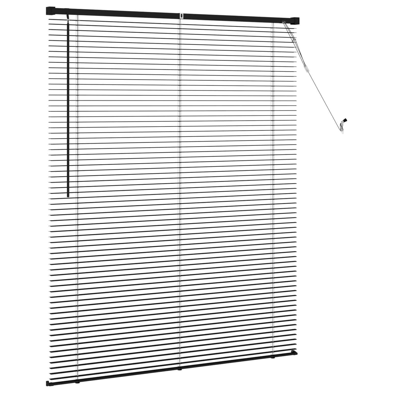 Venecijanska roleta Crna 150 x 120 cm PVC