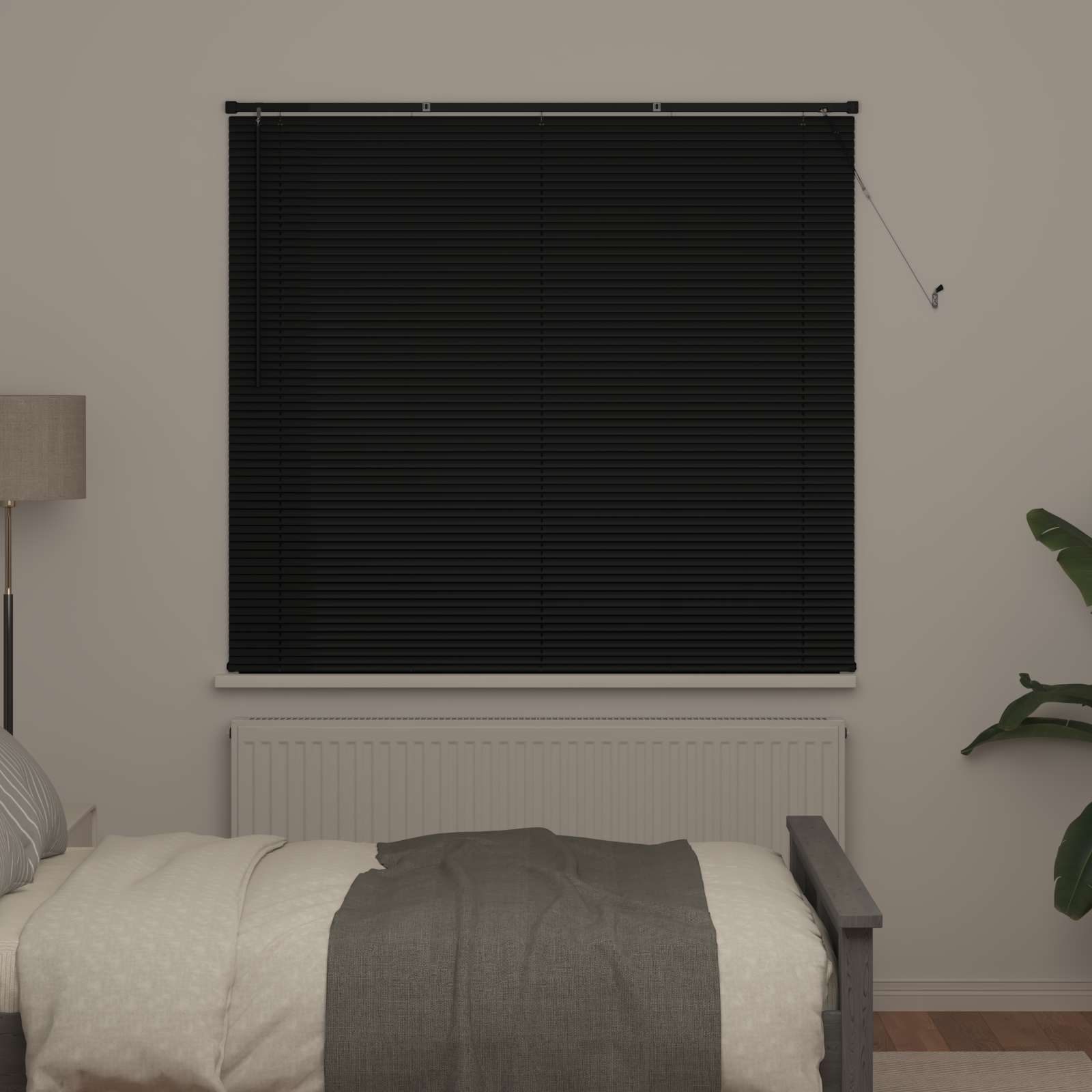 Venecijanska roleta Crna 150 x 130 cm PVC