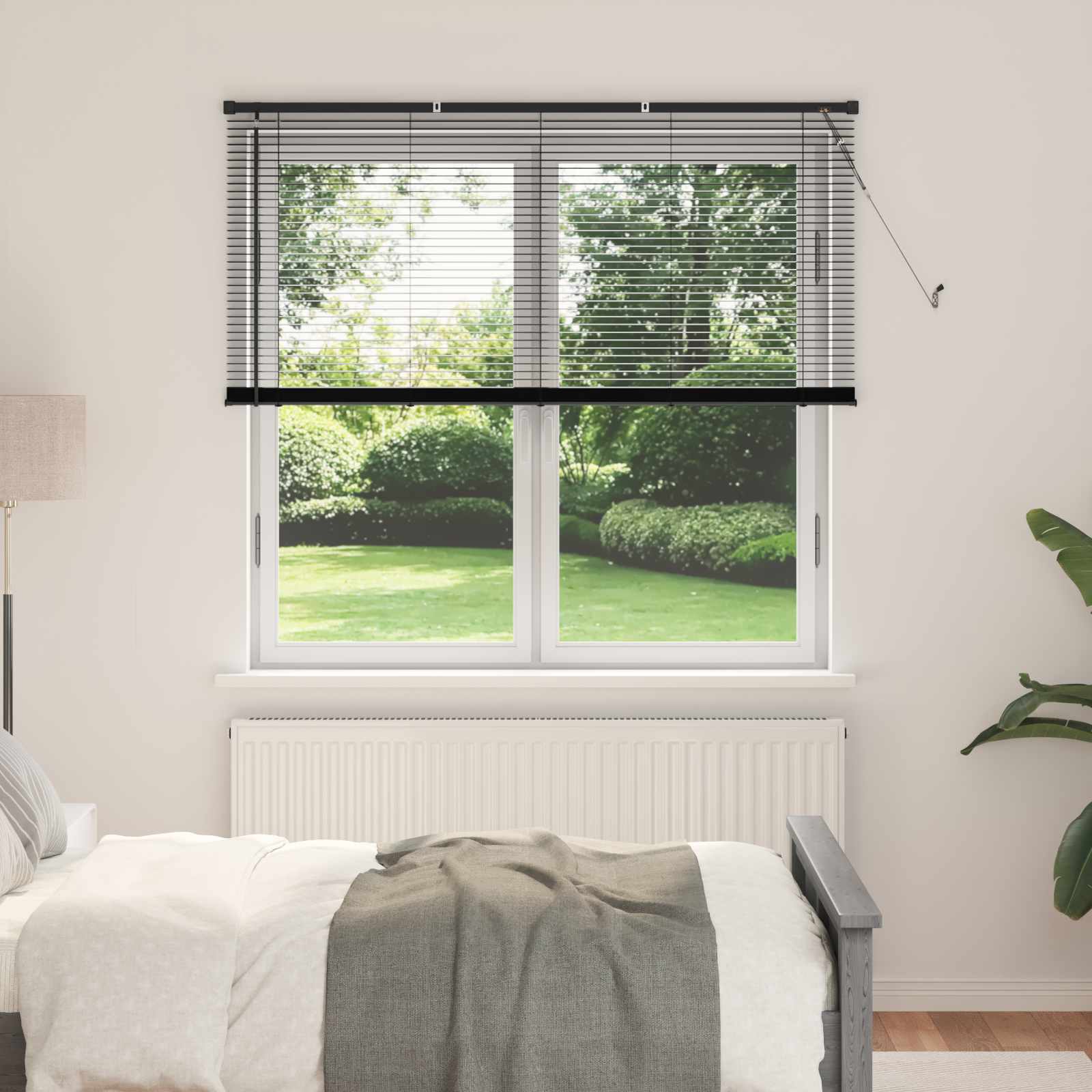 Venecijanska roleta Crna 150 x 140 cm PVC