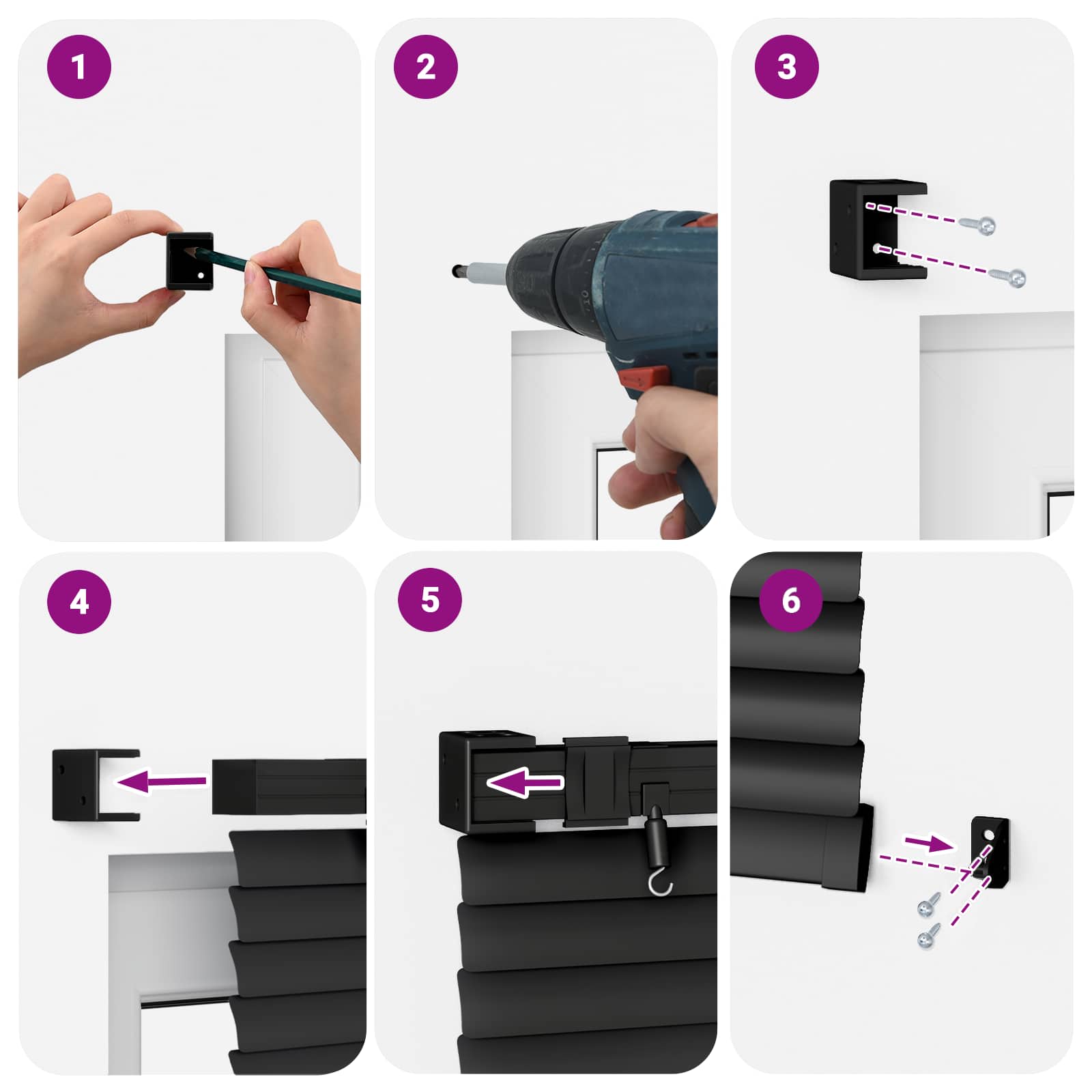 Venecijanska roleta Crna 213 x 50 cm PVC