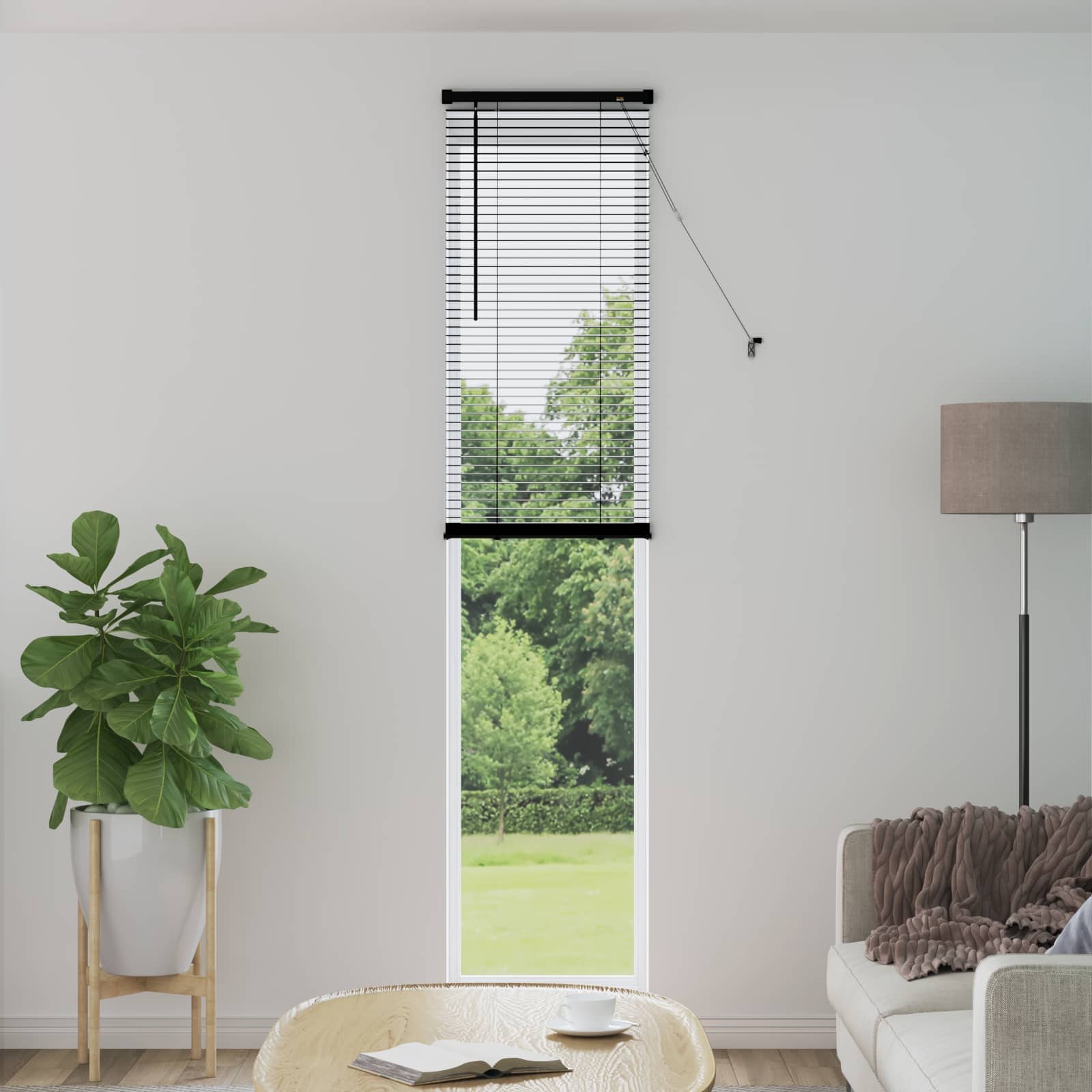 Venecijanska roleta Crna 213 x 60 cm PVC