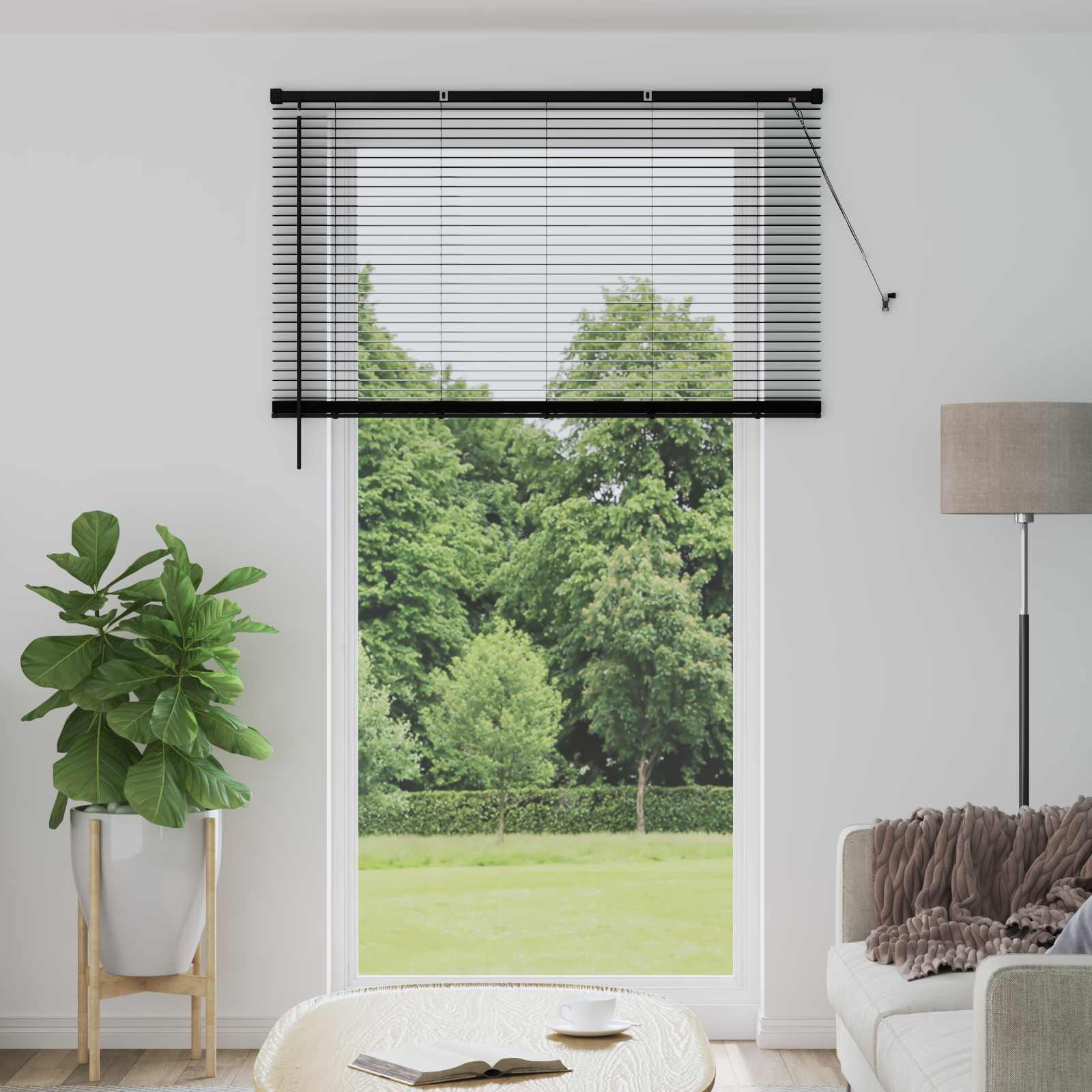 Venecijanska roleta Crna 213 x 140 cm PVC