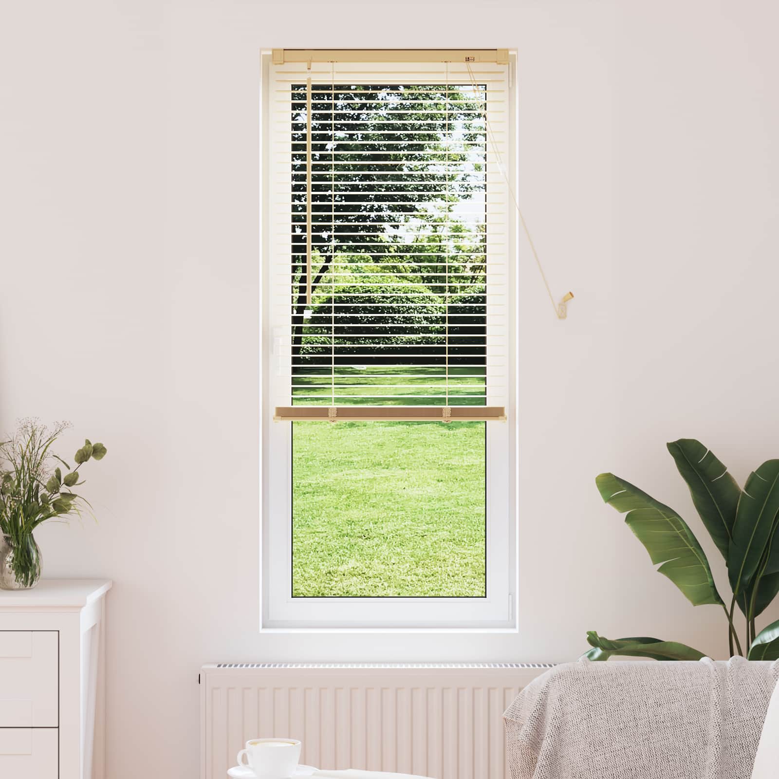 Venecijanska roleta Svijetlo smeđa s uzorkom 150 x 60 cm PVC