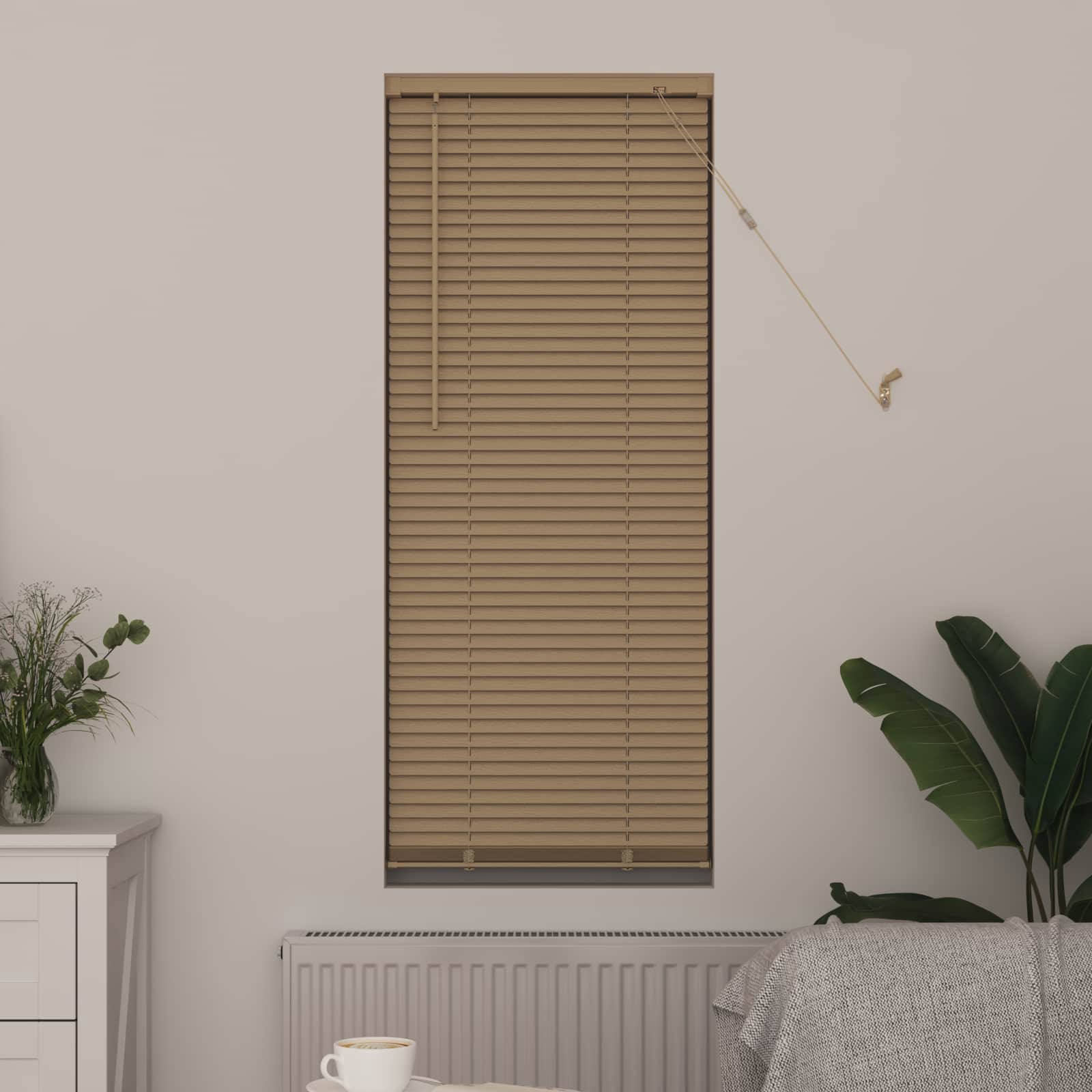 Venecijanska roleta Svijetlo smeđa s uzorkom 150 x 60 cm PVC