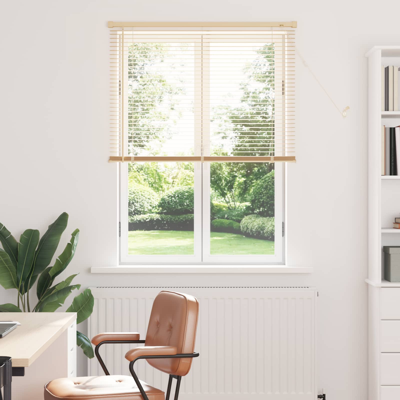 Venecijanska roleta Svijetlo smeđa s uzorkom 150 x 90 cm PVC